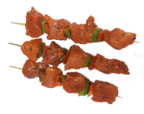 brocheta de cerdo elaborada en carnicería Jara de Santa Marta de Tormes (Salamanca)