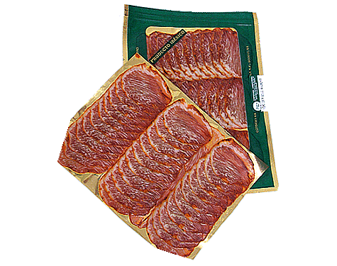 Lomo ibérico de bellota loncheado en carnicería Jara