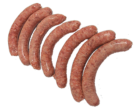 Salchichas preparadas artesanalmente en carnicería Jara